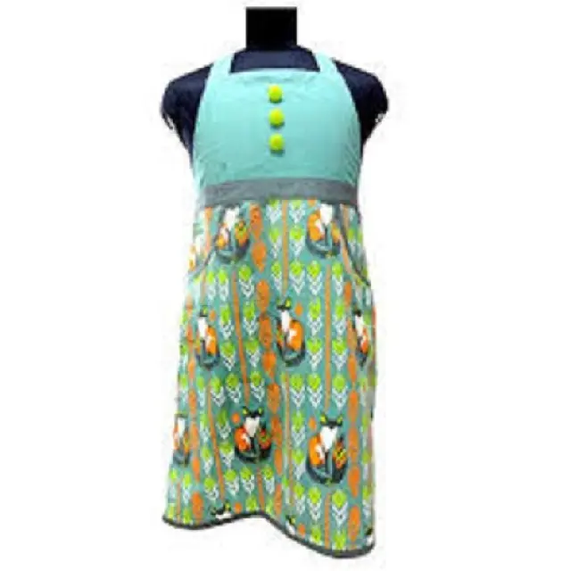 100% Organic Cotton GOTS Certified Fancy Apron from India Children Kitchen Housework Cleaning Overalls Cotton Cooking Aprons