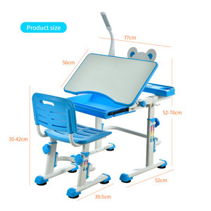 Table d'étude multifonctionnelle ergonomique moderne en bois réglable en hauteur pour enfants, idéale pour l'école, la chambre et le <span class=keywords><strong>bureau</strong></span> à domicile - Product Image 2