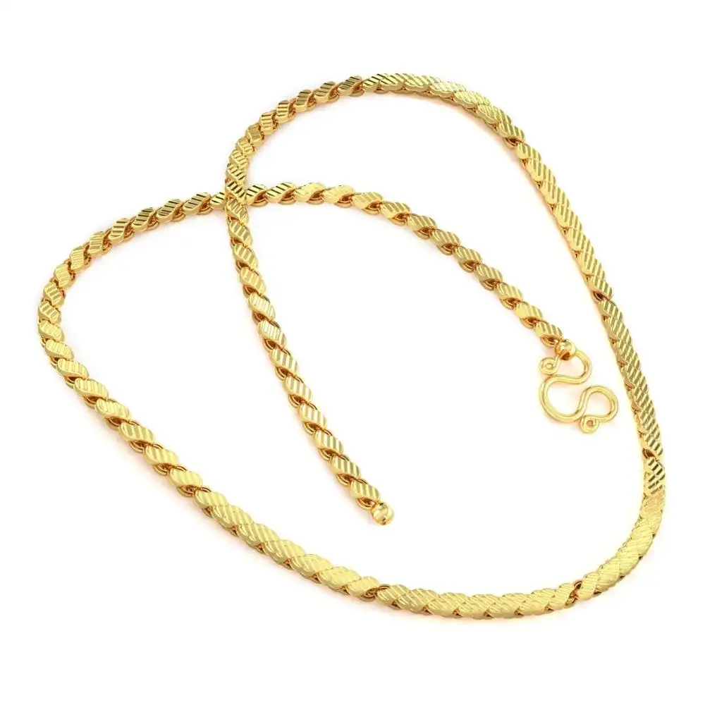 Лидер продаж, оптовая продажа ювелирных изделий, Лидер продаж, в наличии, высококачественные золотые ожерелья с логотипом на заказ, цепочка 18 к 22 к