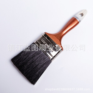 แปรงทาสีแบบแบน ขนหมู 22 ชิ้น ด้ามสีน้ำตาลแดง สำหรับทาสีบ้าน ผลิตที่เจิ้นเจียง - Product Image 1