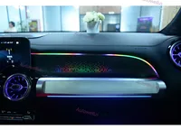Kit d'éclairage ambiant intérieur 64 couleurs pour Mercedes W247 GLA GLB Classe 2020-2024 - Éclairage d'ambiance côté passager