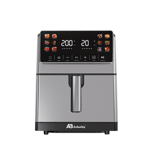 <span class=keywords><strong>Freidora</strong></span> de Aire Anbolife de Acero Inoxidable de 8L con Función de Calentamiento Superior e Inferior, Revestimiento Antiadherente LFGB y FDA, Pantalla LED con Pantalla Táctil - Product Image 1