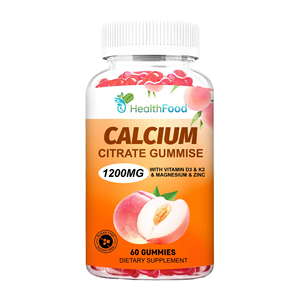 Gomitas de Citrato de Calcio de Alta Calidad con Magnesio y Vitamina K2 para la Salud Inmunológica y Dental de Adultos, Control de Energía - Product Image 1