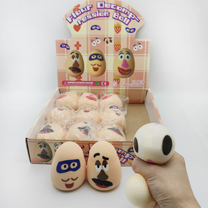 Wholesale Flour Filling Funny Expression <b>Squeeze</b> Potato Stress Relief Toy <b>Squeeze</b> Stress <b>Ball</b> Classic Birthday Gift - Product Image 1