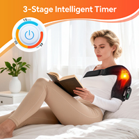 Ceinture de massage chauffante vibrante et pétrissante sans fil en néoprène pour épaule, thérapie par lumière rouge 660nm 850nm, rechargeable USB 5000mAh
