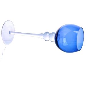 Portavelas de cristal alto más vendido a precio económico pigmentado azul decoración del hogar linterna y tarro de vela - Product Image 1