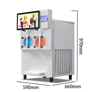 Factory Price Snack Food Machine Table Top Puppy 3 Tank Slush Machine