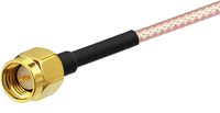 Lot de 2 câbles d'extension coaxiaux RG-316 de 2 pieds (60 cm) avec antenne SMA femelle vers SMA mâle, compatibles avec les routeurs 4G LTE et les SDR cellulaires