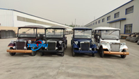 8/11 places Qualité supérieure Vintage électrique rétro berline Antique voiture classique Scenic Tour Car Classic Bus