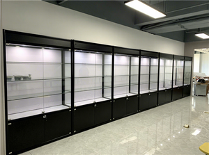 Vetrina Espositiva in Vetro da 6 Piedi, Espositore per Sigarette, Stand per Tabaccheria con Illuminazione LED, Vetrina e Scaffali per Negozi - Product Image 4