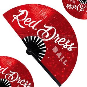 Abanico de mano plegable de Tela con estampado de bambú japonés, abanico de mano de Kung Fu con logotipo personalizado, abanico de poliéster - Product Image 2