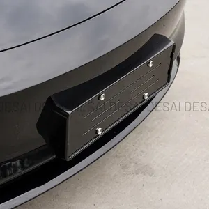 Desain ramping presisi cocok untuk penutup penuh bingkai pelat lisensi ABS penyangga pelat pendaftaran untuk 2024 Tesla Model 3