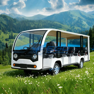 Autobús Turístico Eléctrico Clásico de 8-14 Plazas, 4 Ruedas, Estructura de Acero, Batería de Plomo-Ácido, en Oferta - Product Image 3