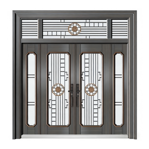 Puerta de Seguridad Exterior Inteligente para <span class=keywords><strong>el</strong></span> Hogar, Construcción de Acero Inoxidable, Prevención de Incendios, Diseño Único Art <span class=keywords><strong>Deco</strong></span> con Relieve 3D del Sudeste Asiático - Product Image 6
