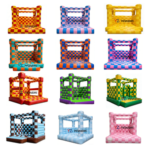 Château gonflable commercial en PVC avec toboggan et motif floral <span class=keywords><strong>pour</strong></span> <span class=keywords><strong>location</strong></span> événementielle - Product Image 5