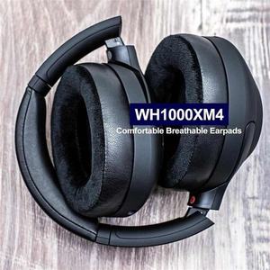 Reemplazo de almohadillas de terciopelo híbridas mejoradas para <span class=keywords><strong>auriculares</strong></span> WH1000XM4, cojín de cuero resistente al desgaste duradero de terciopelo suave - Product Image 4