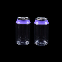 Multi warna desain baru 90ML botol plastik PET Cola kecil untuk kemasan butiran permen kartun