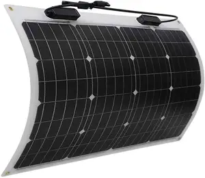 Flexibles Solar panel 50 Watt 12 Volt mono kristallin biegbar, halb flexibel für Marine RV Cabin Van Car