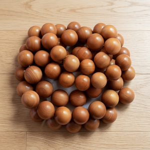Yoga Sandalwood Beads 4mm-30mm Round Natural Dark Golden Brown Loose Beads for Meditation or Crafting - Product Image 1