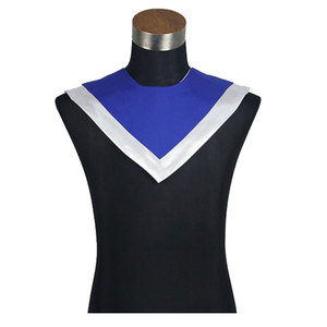 Vente en gros Étole de chœur en forme de V réversible unisexe avec bordure et broderie croisée Robes de chœur - Product Image 5