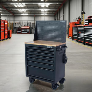 Gabinete de herramientas 07 Cajón Carro Juego de herramientas Caja de herramientas Marca CSPS Caja de herramientas con ruedas Acero en polvo para garaje mecánico - Product Image 1