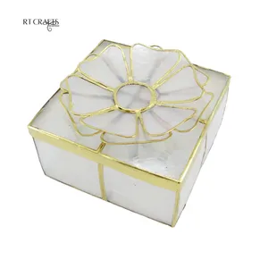 Decorate Wedding Favor Sea Shell Capiz Box Trinket Box Natural Capiz Seashells Boxes For DIY Wedding Souvenir Invitation Card