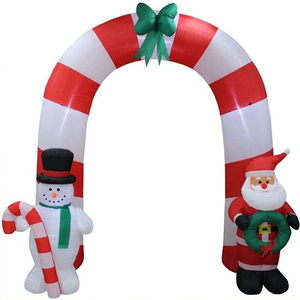 <span class=keywords><strong>6M</strong></span> <span class=keywords><strong>Inflatable</strong></span> Santa Cổng Tò Vò trang trí sự kiện tùy chỉnh <span class=keywords><strong>Inflatable</strong></span> vòm bơm hơi khổng lồ giáng sinh vòm - Product Image 2