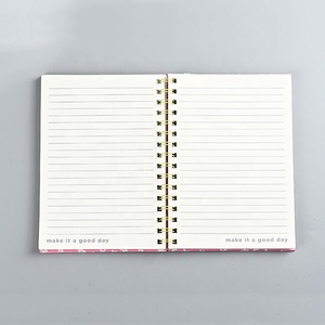 Cuaderno Espiral A4 con Diseño Floral de Corazones, Encuadernación de Doble Espiral, Rayado, Tapa Dura, para Universidad, Diario, Planificador - Product Image 2