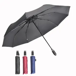 custom printing windproof Automatic folding company umbrella