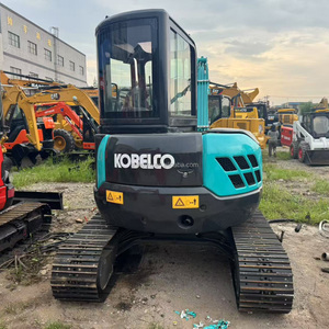 Miniexcavadora usada Kobelco 50SR, buenas condiciones, bajas horas de trabajo, excavadora hidráulica de segunda mano sobre orugas, bomba Yanmar PLC - Product Image 1