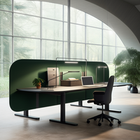 Écran de séparation de bureau acoustique moderne Panneau en bois personnalisé Bureau École Cuisine Diviseur en mousse insonorisante Nouveaux scénarios