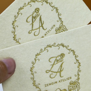 Tarjetas de Agradecimiento de PVC con Estampado en Caliente Dorado, Tarjetas de Felicitación de Lujo con Borde Dorado, Invitaciones para Fiestas, Bebidas y Uso Doméstico - Product Image 6