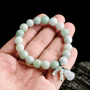 Pulsera de Jadeíta Natural de Myanmar con Diseño Original en Forma de Calabaza, Estilo Chino, con Certificado de Tasación SL145 - Product Image 3