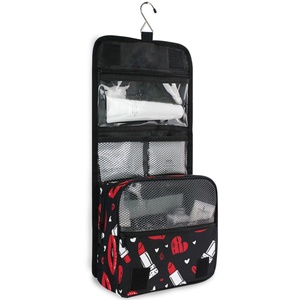 Customized Logo Design Portable Waterproof Hanging Toiletry Bag Travel Bags Large Capacity Outdoor Travel Cosmetic Bags - Product Image 3