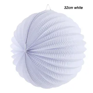 Paper Decorations Supplies Stocked Pleated Chinese Paper Lantern Hanging Honeycomb Paper Lanterns Decorative