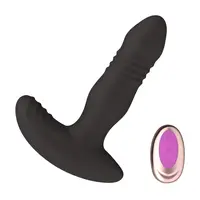 Vibrador para homens, massageador de próstata, masturbador, dildo com controle remoto e esticável, brinquedo sexual