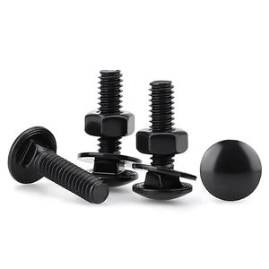 Boulons de chariot galvanisés Boulons de chariot galvanisés de 13/4 po comprenant des rondelles et des écrous résistants à la rouille pour les accessoires de fixation - Product Image 1