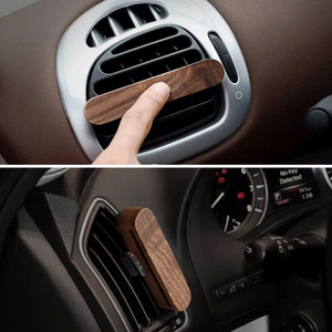 Diffuseur de parfum pour voiture en bois fait main, diffuseur d'air en bois de luxe, clip de ventilation, recharge de bâtonnets parfumés, logo personnalisé, parfum - Product Image 6