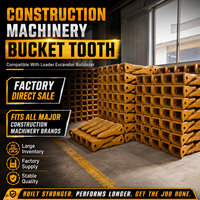 Dents de godet d'excavatrice 1u3352rc pour Cat 305 307 320d2, remplacement pour pelle rétrocaveuse, bulldozer, Hitachi, Volvo, outils d'excavation de roche