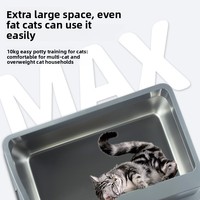 Lettiera per Gatti Chiusa con Coperchio, Grande, in Plastica, Facile da Pulire, Anti-Odore, con Cassetto Estraibile