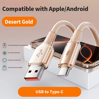 Câble de charge rapide transparent 100W pour iPhone 17, téléphones Android Huawei, tablettes et câbles de charge rapide pour voiture
