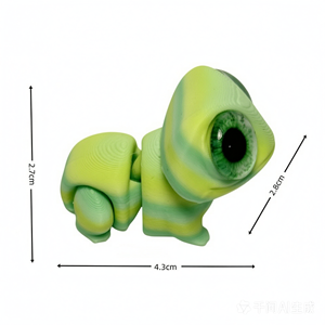 Figurine de grenouille articulée imprimée en 3D sur mesure, multicolore, jouet de bureau, objet de collection, OEM ODM - Product Image 3