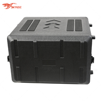 Boîte de rangement pour microphone de scène, en plastique PE noir, 19 pouces, 390 mm de profondeur, 2U, 3U, 4U, 6U, flight case
