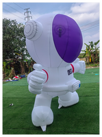 Mascotte gonflable géante de 6 m (20 pi) pour publicité, design personnalisé, personnage de dessin animé coloré, astronaute gonflable