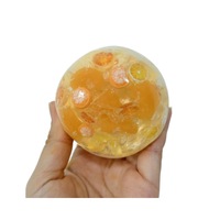 Jouet anti-stress populaire en gelée orange réaliste, fait main, à rebond lent, gadget de relaxation