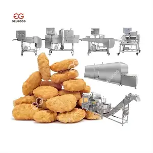 Customized Containers Frozen Halal Fried Popcorn Chicken Line Tempura Popsocket Chicken Nuggets Machine