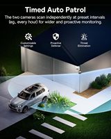 Caméra extérieure For Security X1 Pro 4K - Double surveillance IA, vision nocturne 300 m, sans fil, batterie solaire, IA