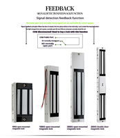 Serrure de porte intelligente étanche 180 kg (350 lbs) polie EM Lock 12V, contrôle d'accès, durable, antivol, électronique magnétique, à sécurité renforcée