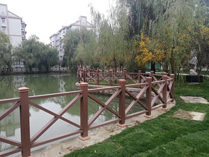 Haute qualité wpc <span class=keywords><strong>composite</strong></span> <span class=keywords><strong>balustrade</strong></span> de jardin/<span class=keywords><strong>balustrade</strong></span> de <span class=keywords><strong>balcon</strong></span> en bois à vendre - Product Image 3