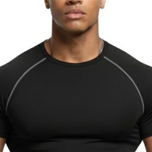 เสื้อยืดออกกำลังกายผู้ชายไซส์ใหญ่สั่งทำพิเศษ พร้อมโลโก้ของคุณ ดีไซน์เปล่า วัสดุสั่งทำได้ เสื้อยืดออกกำลังกายผู้ชาย - Product Image 2